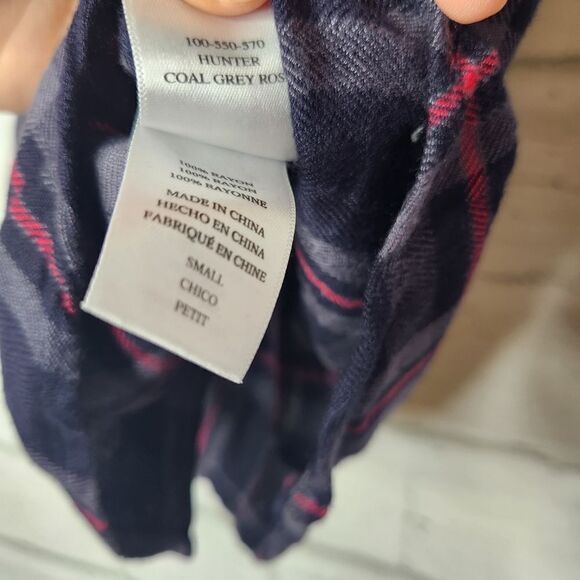 Rails hunter coal gray rose plaid button up Small - Picture 6 of 13